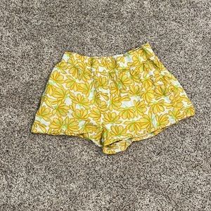 Zara Floral Linen Shorts